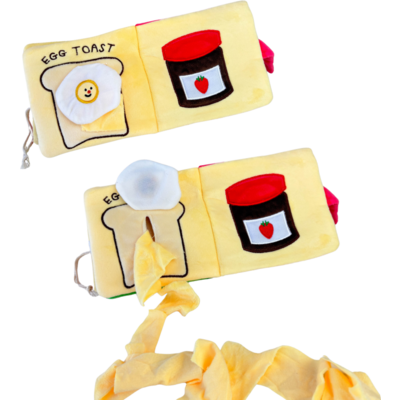 Brinquedo Interativo Lunch Box Book Fuzzie Recheável para Cães e Gatos