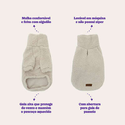Moletom Meau Cacharrel Alpaca Bege