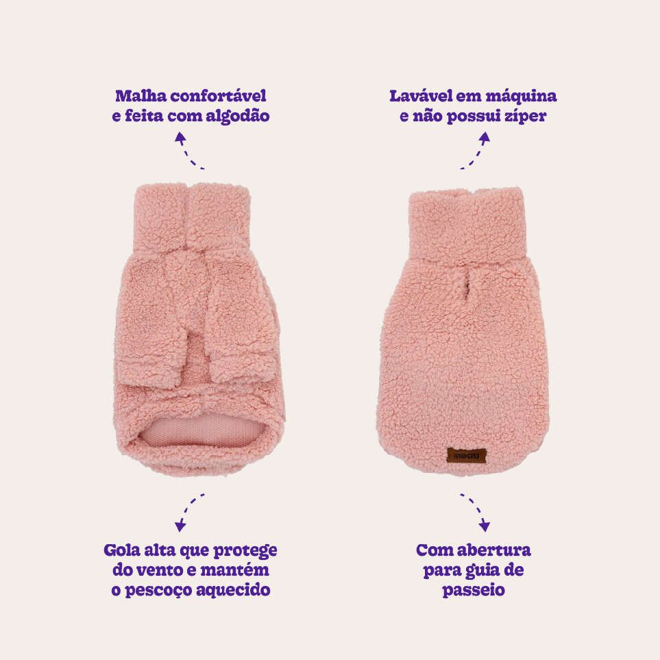 Moletom Meau Cacharrel Alpaca Rosa - Tam. 04