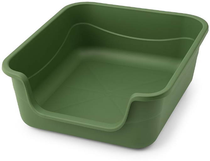 Caixa de Areia Meau Jumbo Verde para Gatos - Tam. Único