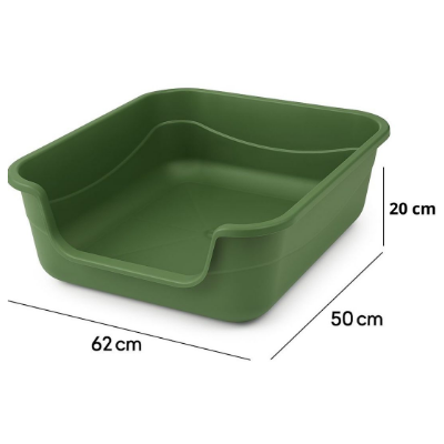 Caixa de Areia Meau Jumbo Verde para Gatos