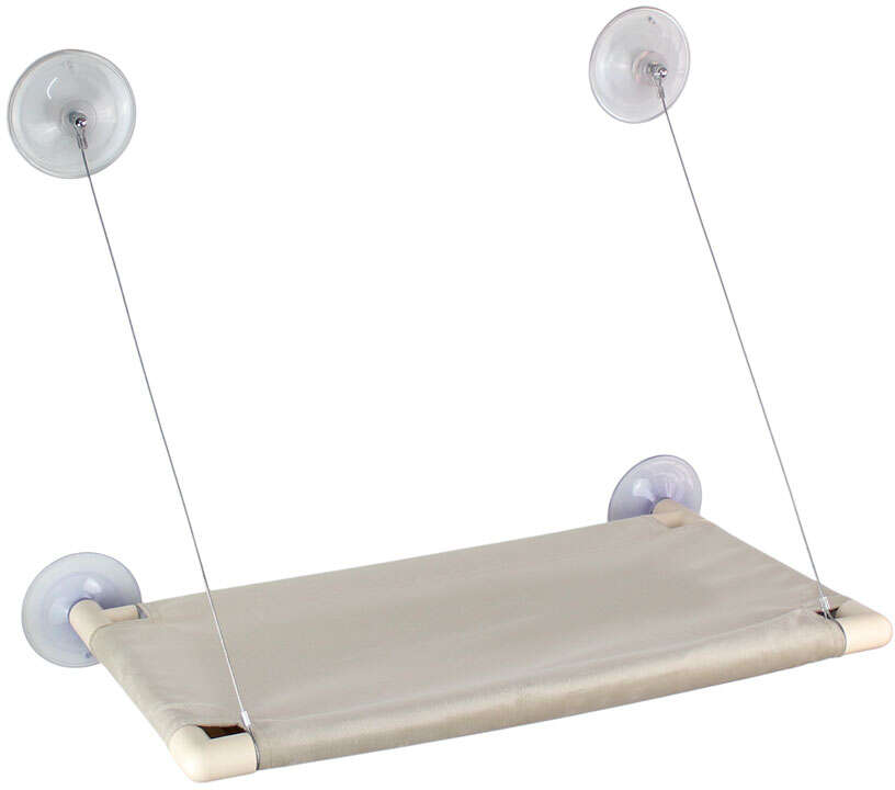 Cama Suspensa Meau Suede Cinza para Gatos - Tam. G