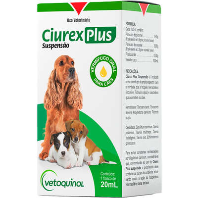 Vermífugo Ciurex Plus Suspensão para Cães