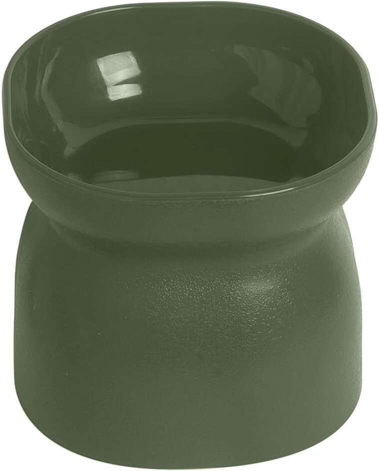 Comedouro e Bebedouro Ergonocat Pet Games Verde Musgo - Tam. Único