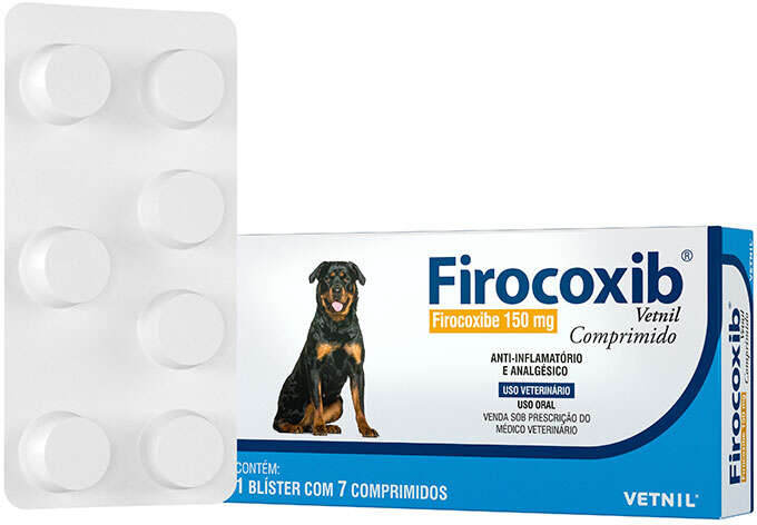 Anti-inflamatório e Analgésico Vetnil Firocoxib 150 mg para Cães - 7 Comprimidos