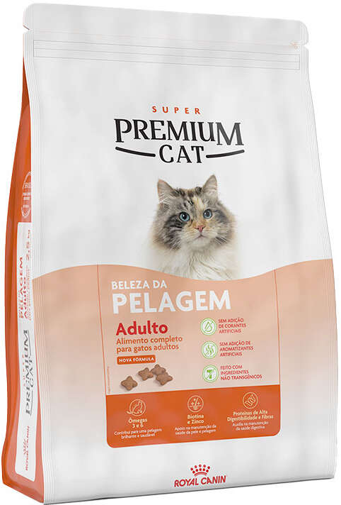 Ração Seca Royal Canin Premium Cat Beleza da Pelagem para Gatos Adultos - 10,1Kg