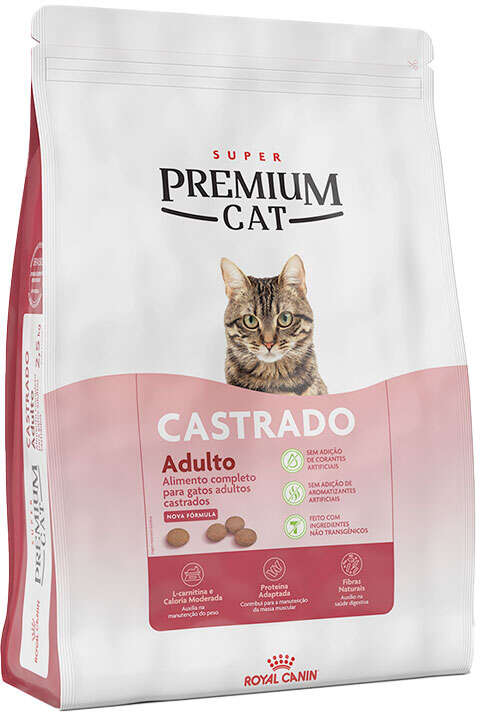 Ração Seca Royal Canin Premium Cat para Gatos Adultos Castrados - 10,1Kg