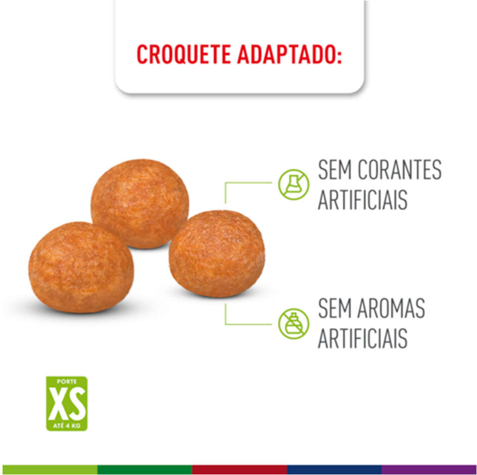 Ração Royal Canin X-Small Adulto 8+ para Cães Adultos e Idosos de Porte Miniatura - 2,5Kg
