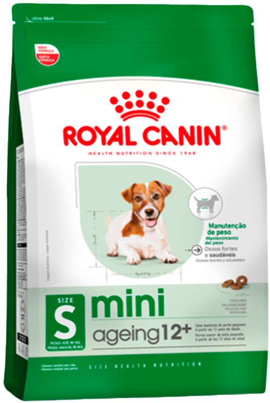 Ração Royal Canin Mini Ageing 12+ Cães Idosos de Raças Pequenas com 12 Anos ou mais - 2,5Kg
