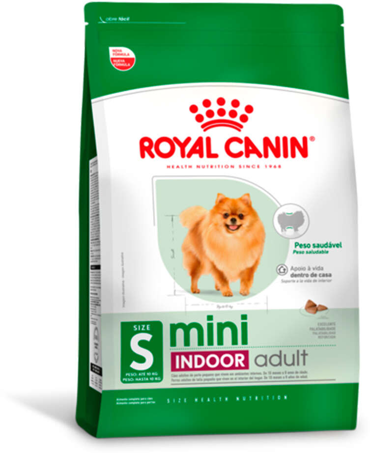 Ração Royal Canin Mini Indoor Adult para Cães Adultos Raças Pequenas com 10 Meses ou mais - 2,5Kg
