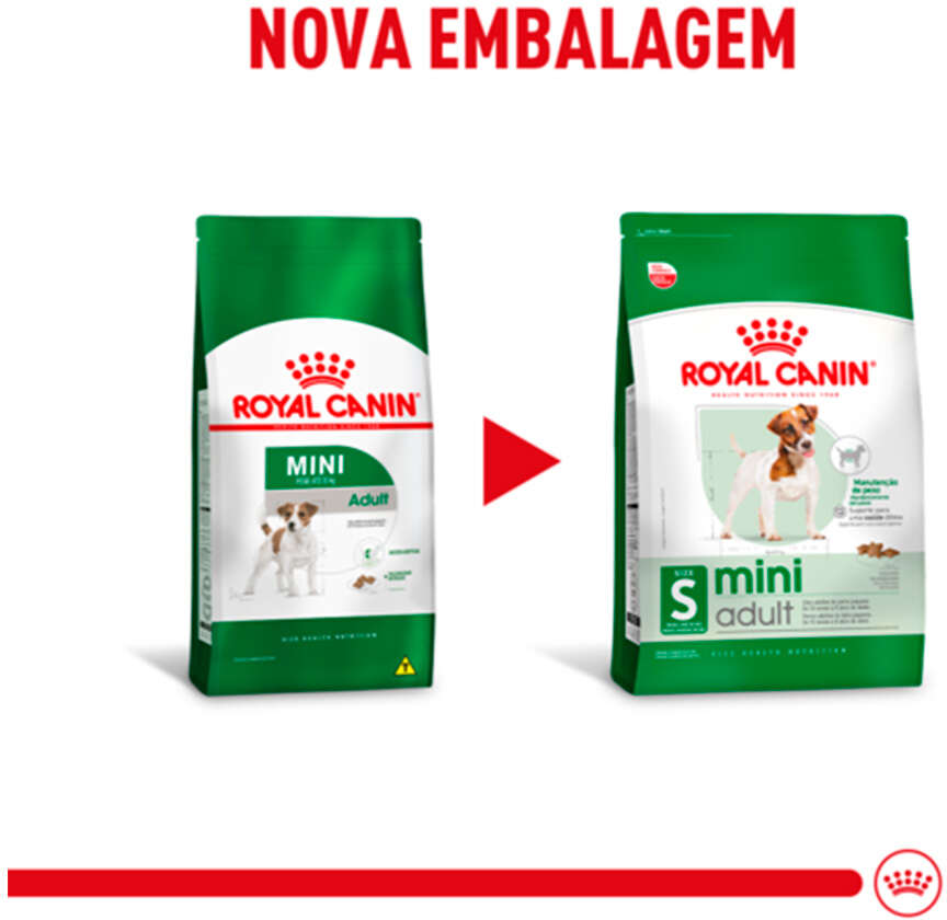 Ração Royal Canin Mini Adult para Cães Adultos de Raças Pequenas com 10 Meses ou mais - 7,5Kg