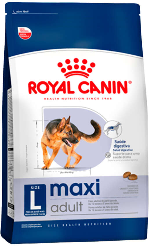 Ração Seca Royal Canin Maxi Adult para Cães Adultos de Porte Grande - 12 KG