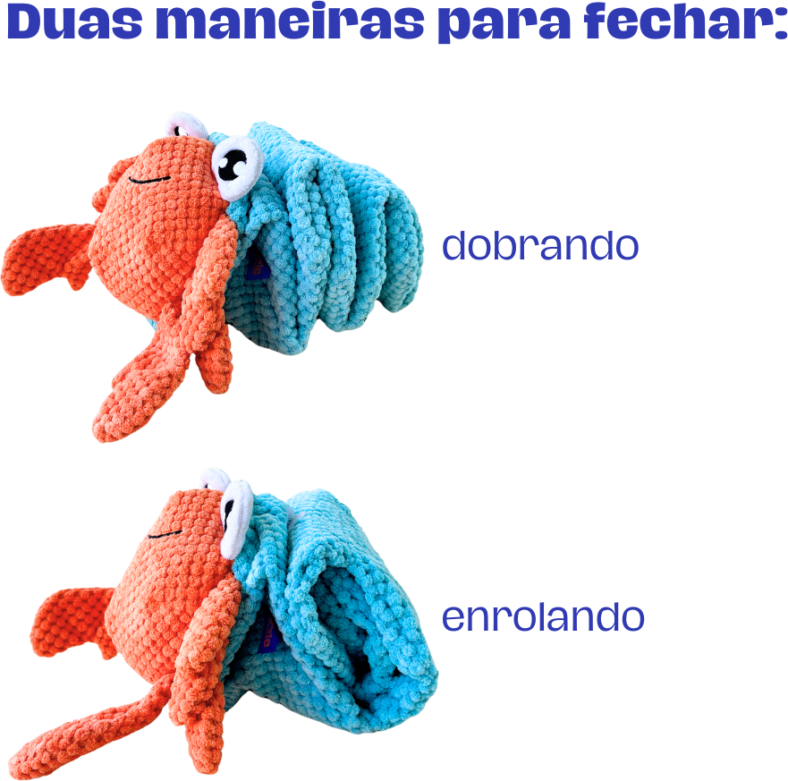 Brinquedo Interativo Zeca o Carangueijo Fuzzie para Cães - Tam. Único