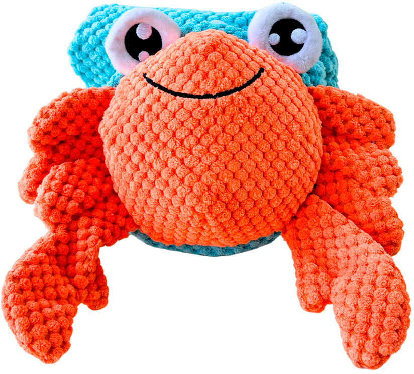 Brinquedo Interativo Zeca o Carangueijo Fuzzie para Cães - Tam. Único