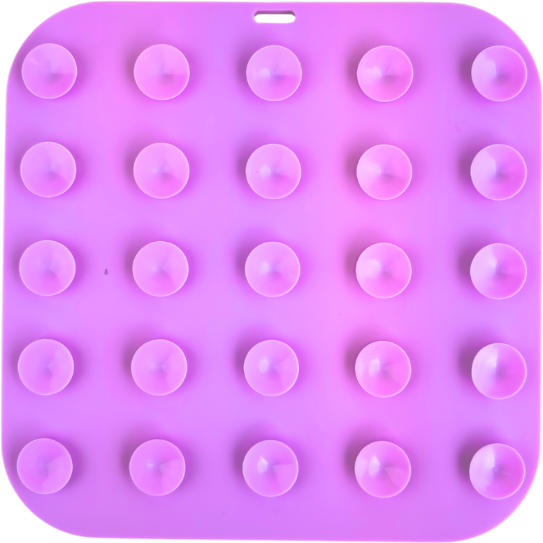 Brinquedo Interativo Tapete de Lamber Kit Fuzzie Roxo para Cães e Gatos - Tam. Único