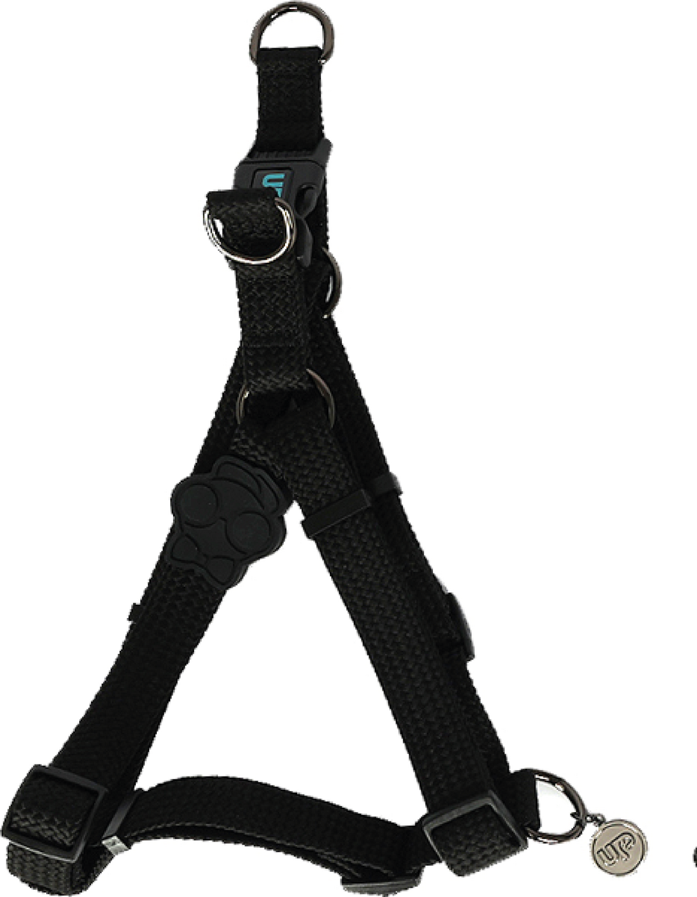 Peitoral Up4you Solids Preta para Cães - Tam. P
