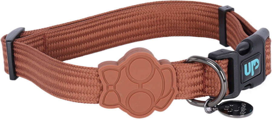 Coleira Up4you Solids Marrom para Cães e Gatos - Tam. PP