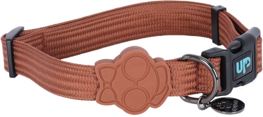 Coleira Up4you Solids Marrom para Cães e Gatos - Tam. PP