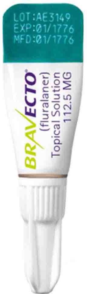 Antipulgas Bravecto Transdermal 112,5 mg para Gatos de 1,2 a 2,8Kg - 1 Pipeta