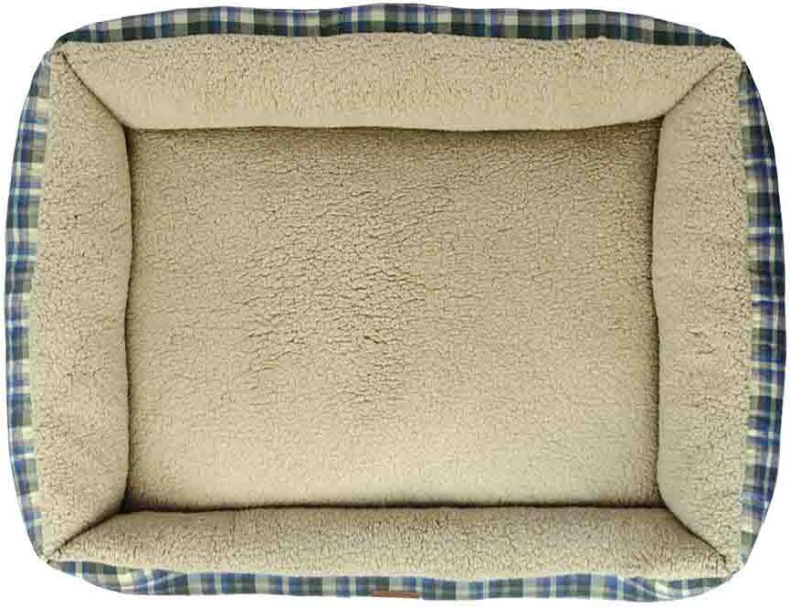 Cama Retangular Xadrez Escócia Meau com zíper - Tam. M