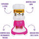 Bebedouro Automático Truqys Pets Rosa com Galão