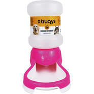 Bebedouro Automático Truqys Pets Rosa com Galão - 2 Litros