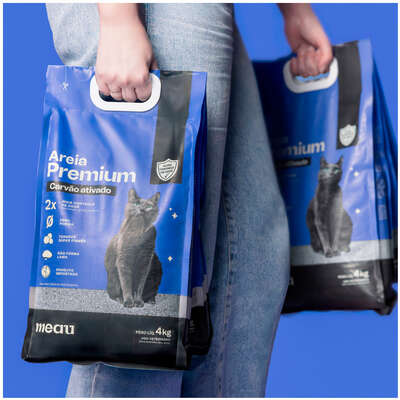 Areia Higiênica Meau Premium para Gatos