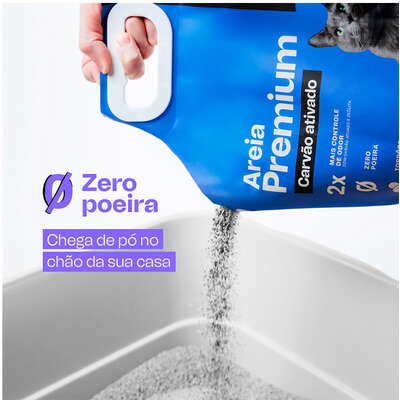 Areia Higiênica Meau Premium para Gatos