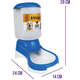 Comedouro Automático Truqys Pets Azul com Galão