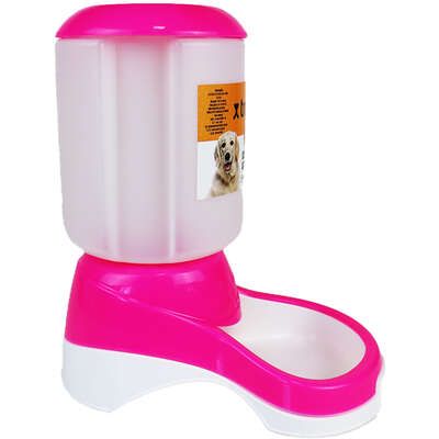 Comedouro Automático Truqys Pets Rosa com Galão”