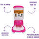 Comedouro Automático Truqys Pets Rosa com Galão”