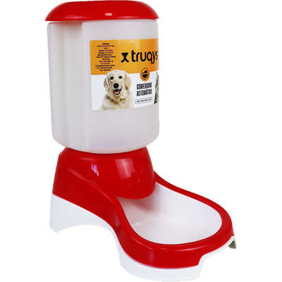 Comedouro Automático Truqys Pets Vermelho com Galão”
