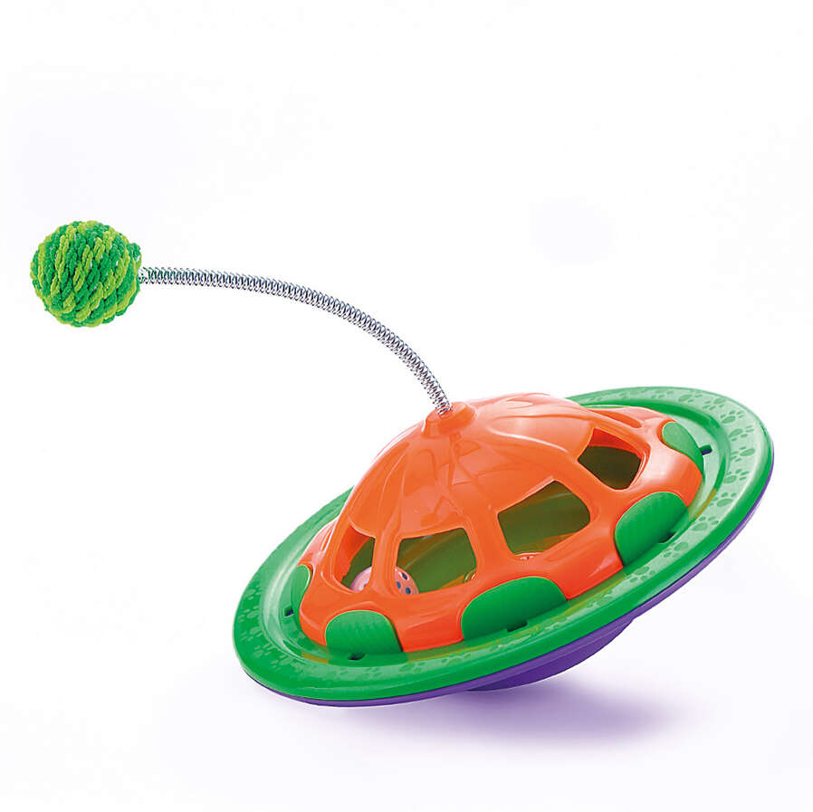 Brinquedo Truqys Pets Nav Cat - Verde com Laranja - Tam. Único