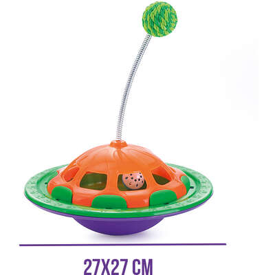 Brinquedo Truqys Pets Nav Cat Verde com Laranja
