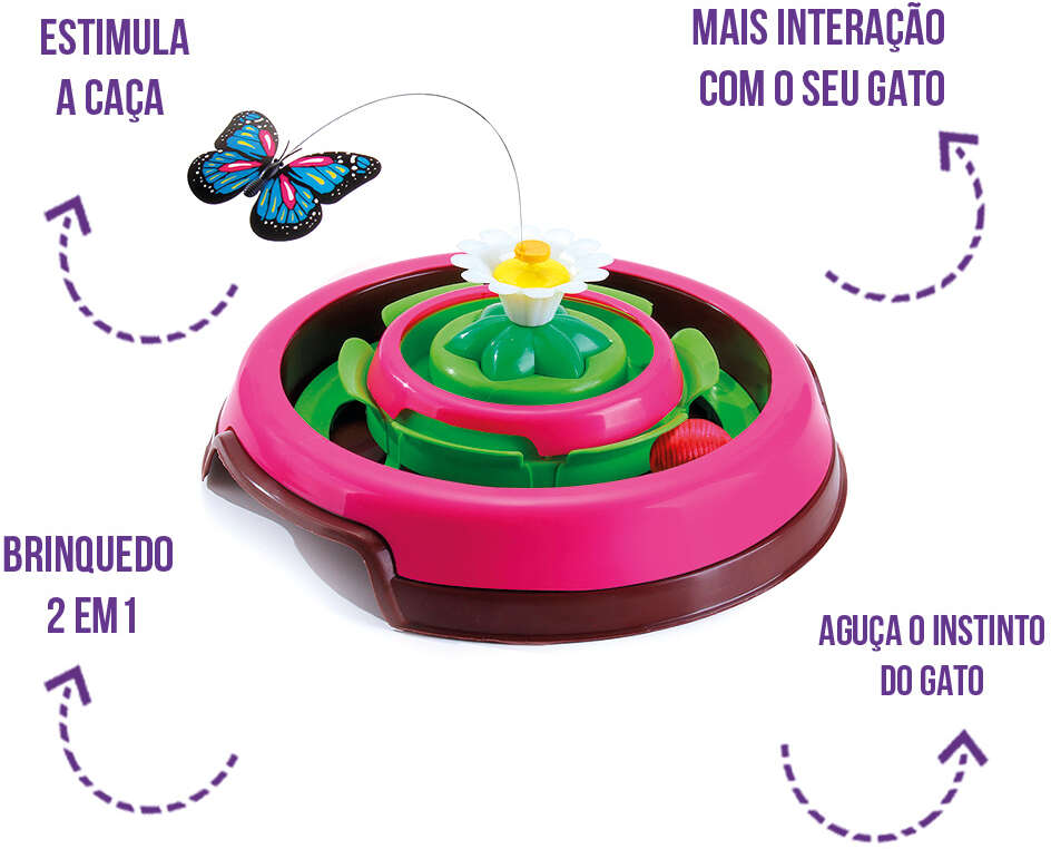Brinquedo Truqys Pets Cat Spin - Rosa