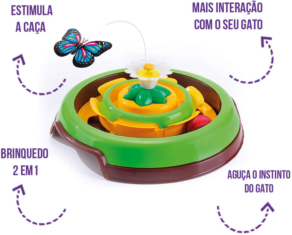 Brinquedo Truqys Pets Cat Spin - Verde