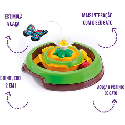 Brinquedo Truqys Pets Cat Spin Verde”