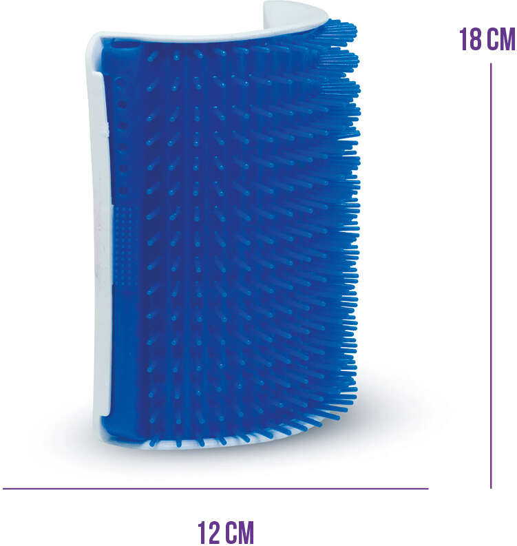 Escova Massageadora Truqys Pet Coçadinha - azul
