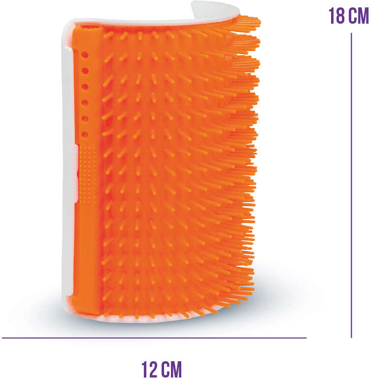 Escova Massageadora Truqys Pet Coçadinha - Laranja