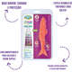 Brinquedo Dental Fish Laranja para Cães e Gatos