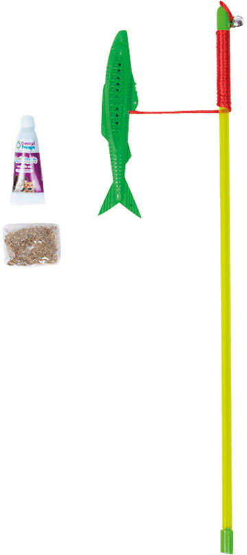 Brinquedo Varinha Dental Verde para Gatos - Tam. Único