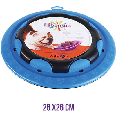 Comedouro Interativo Truqys Pet Labamba Food Eco Azul para Cães”