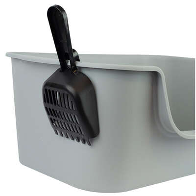 Caixa de Areia Essential Meau com Pá Cinza para Gatos