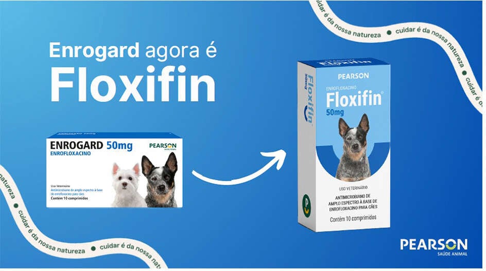 Antimicrobriano Pearson Floxifin 50 mg para Cães - 10 Comprimidos
