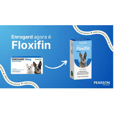 Antimicrobriano Pearson Floxifin 50 mg para Cães