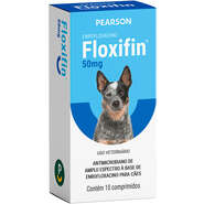 Antimicrobriano Pearson Floxifin 50 mg para Cães - 10 Comprimidos