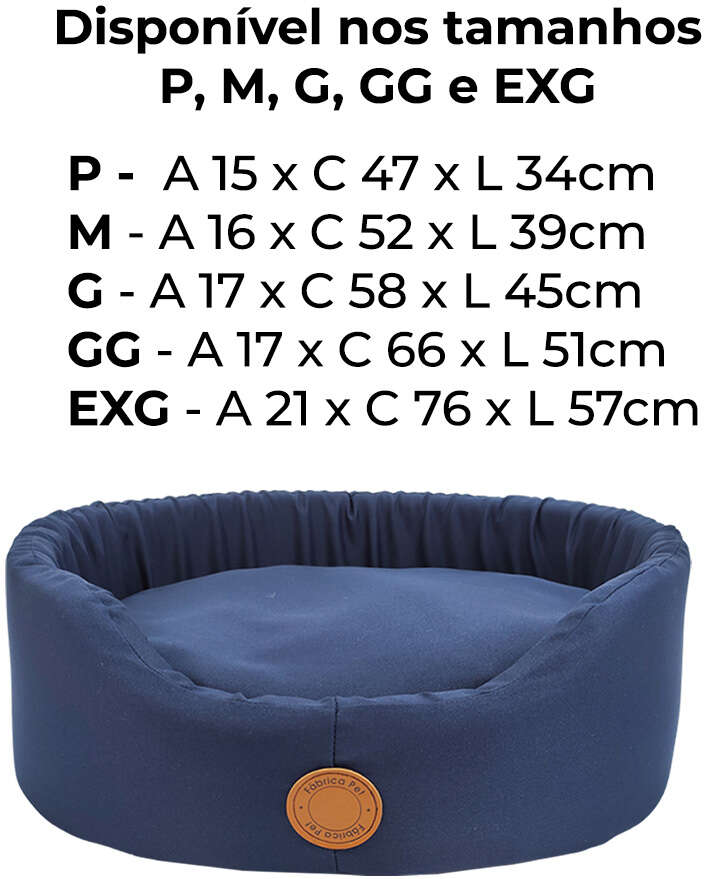 Cama Fábrica Pet Europa London Azul - Tam. M