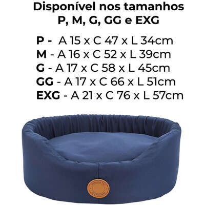 Cama Fábrica Pet Europa London Azul