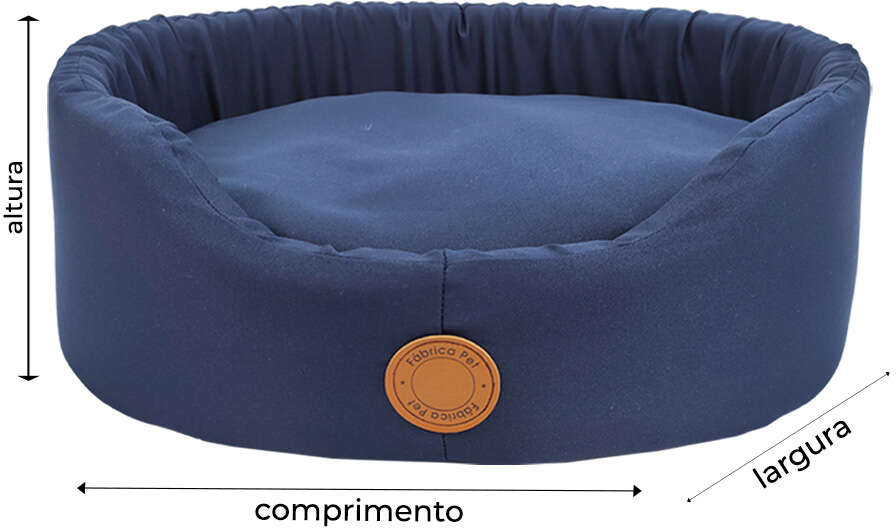 Cama Fábrica Pet Europa London Azul - Tam. M