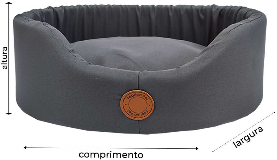 Cama Fábrica Pet Europa London Cinza - Tam. M